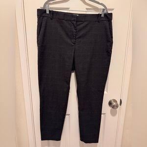 🖤 EUC H&M Plaid Tailored Ankle Pants – Charcoal Gray 🖤